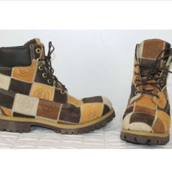 timberland patchwork boots